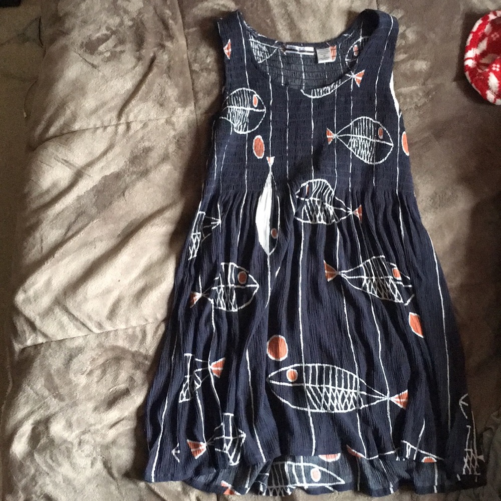 navy blue patterned dress